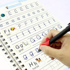 Sank Magic Book Reusable Handwriting Book Set for Kids (4 Books + Pen with 10 Refills) - Montessori Preschool Tracing Practice