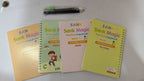 Sank Magic Book Reusable Handwriting Book Set for Kids (4 Books + Pen with 10 Refills) - Montessori Preschool Tracing Practice