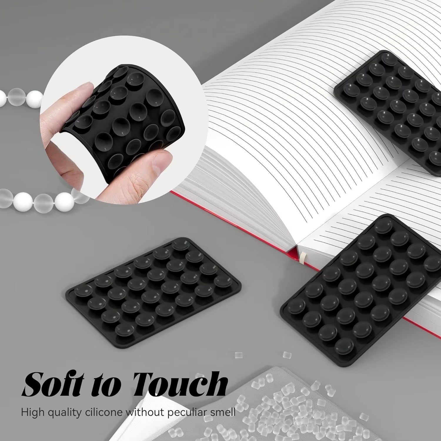 Mobile Bubble Grip | Silicone Suction Both Side Bubble Grip Cup Phone Strong Holder For Hands-Free Use | Universal Mobile Phone Stand (Random Color)