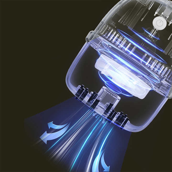 Mini Desktop Vacuum Cleaner with USB Charging – Portable 360° Swivel Dust Cleaner for Keyboards, Office Desks & Small Debris with Bear Head Grip and Cleaning Brush (Random Color)